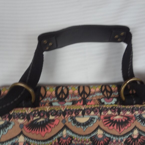 Sakroots Women’s Convertible Signature Peace Print Backpack/ Crossbody Bag/Purse - Picture 11 of 14